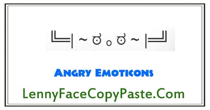 Angry Emoticons
