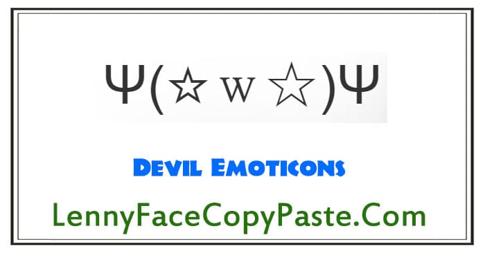 Devil Emoticons