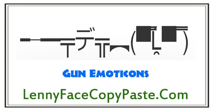 Gun Emoticons Ã Ä¸ Japanese Text Emoji Kaomoji In the japanese language, they are referred to as emoji or rather kaomoji （かおもじ）. gun emoticons ã ä¸ japanese text