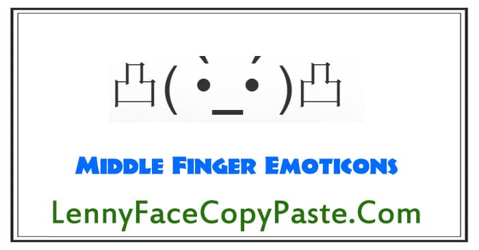 Middle Finger Emoticons