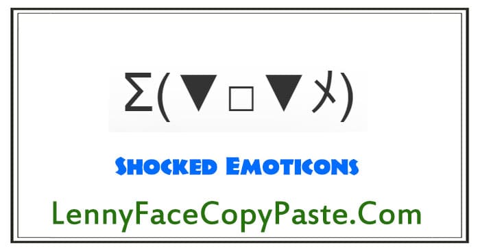 Shocked Emoticons