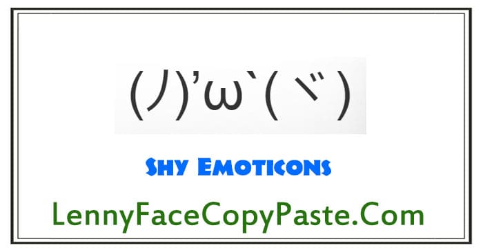 Shy Emoticons