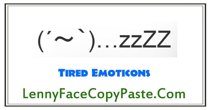 Tired Emoticons