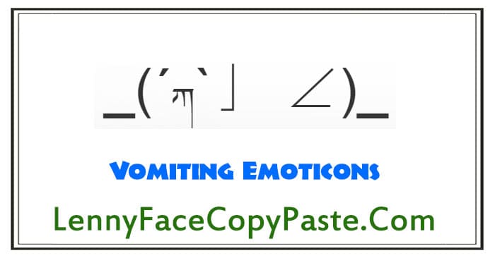 Vomiting Emoticons