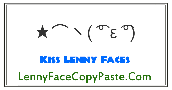 Kiss Lenny Faces