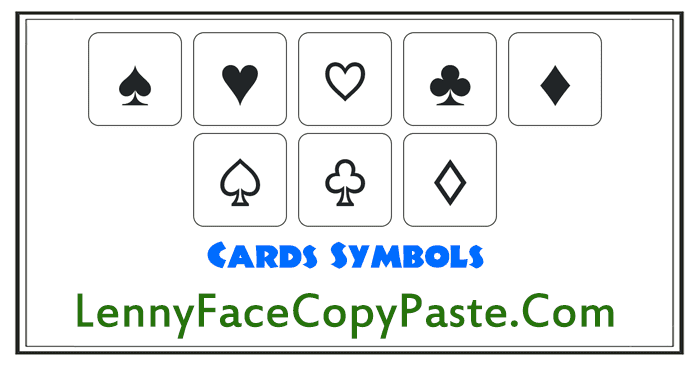 Playing Cards Symbols