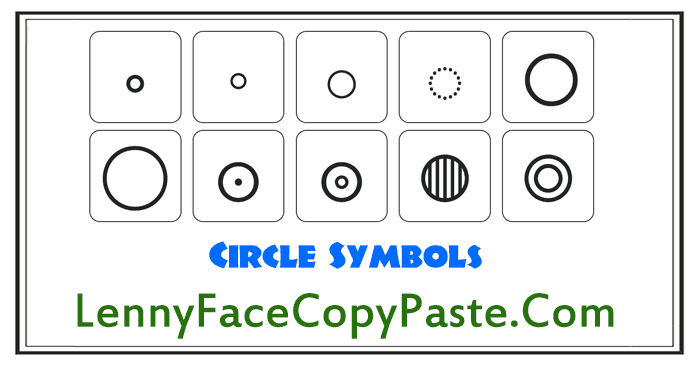 Circle Symbols