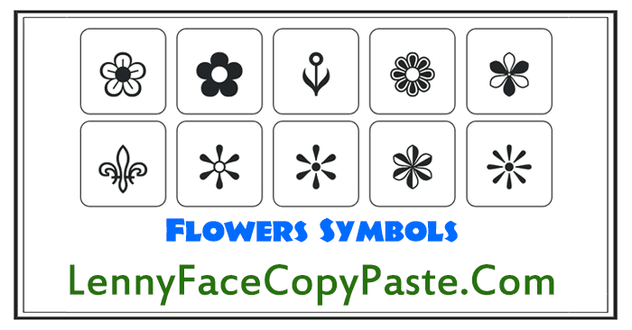 Flowers Symbols