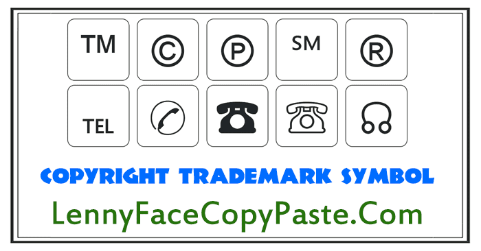 copyright trademark Symbols