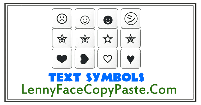 Cool Symbols Text Characters Copy And Paste
